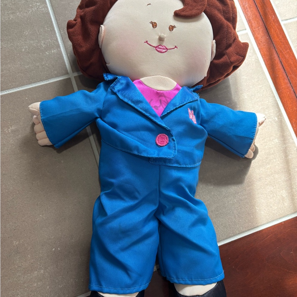 Blue Plush Rosie O’Donell Doll in Blue Outfit - Kids Toy